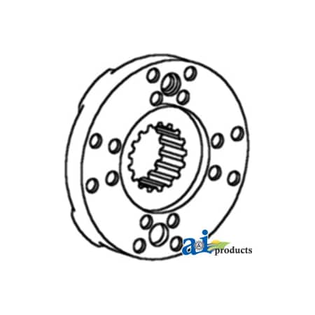 A & I Products Brake Disc with Lining 9.8" x9" x2.3" A-249020A1